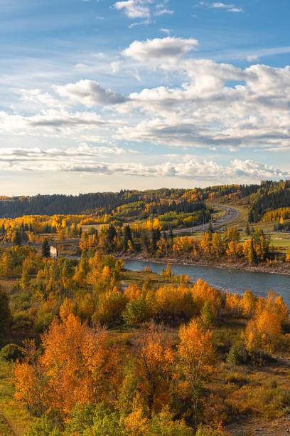 istock Cloudy Sky Over The Autumn River Valley 1960389644