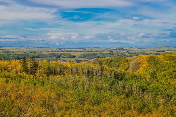 istock Panoramic View Of A Fall Mountain Valley 1960396169