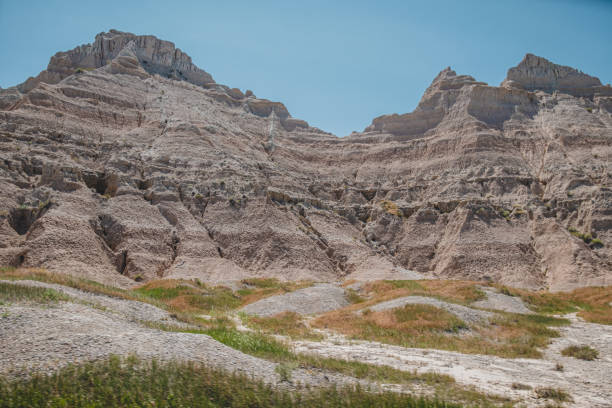 istock Multi-colored rock formations and valleys of Badlands National Park 1960424305