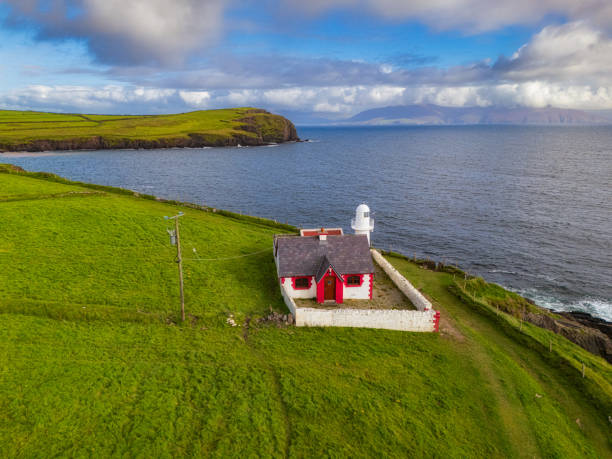 istock Dingle lighthouse Ireland Aerial view 1960436079