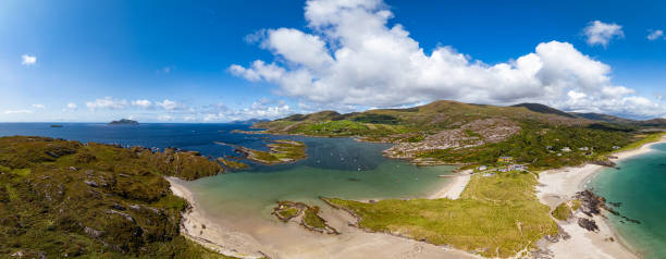 istock Derrynane beach in Ireland Aerial view 1960437150