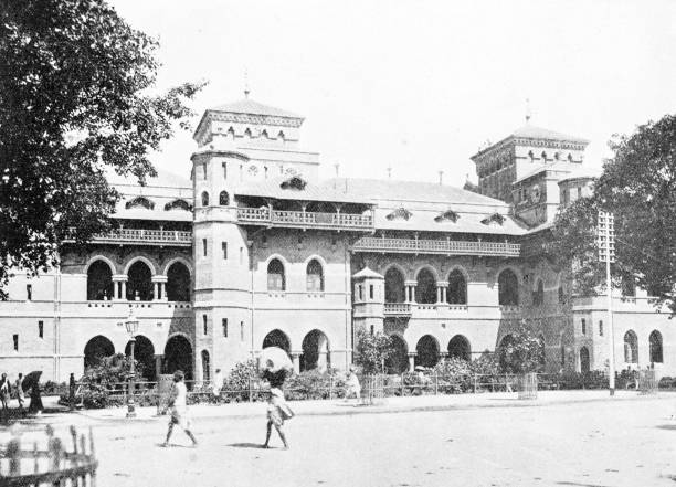 istock People and landmarks of India in 1895: Telegraph Office 1960451479