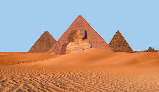 The Sphinx in Giza pyramid complex - Cairo, Egypt