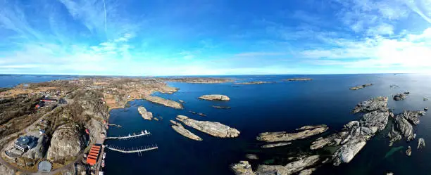 Photo of Drone footage from Verdens Ende-Worlds End in Norway. Beutiful landscape.