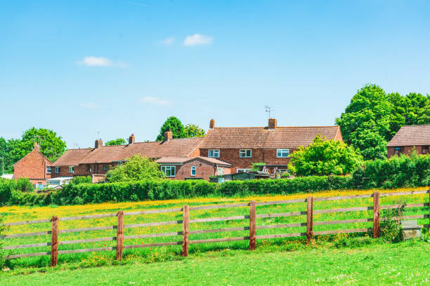 British town landscape view in England UK