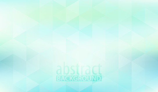 Minimal abstract pale turquoise background with translucent triangles. Subtle geometric vector graphic pattern with light colors gradient