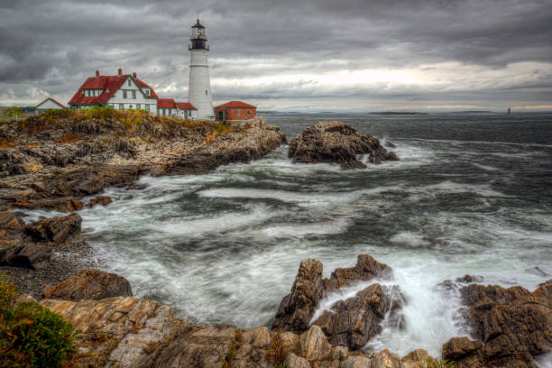 Beautiful Day at Portland Head Light, Cape Elizabeth, Maine