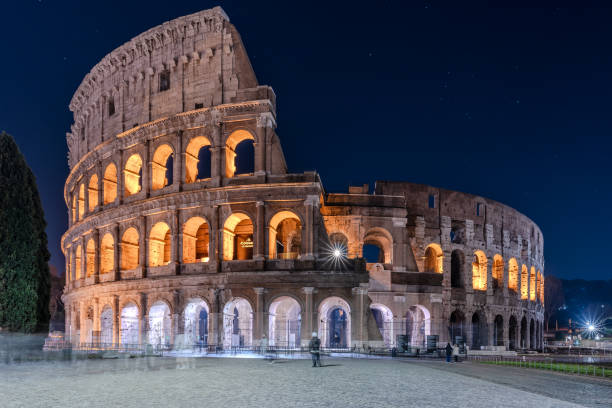 istock Roman Colosseum at Night 1960557859