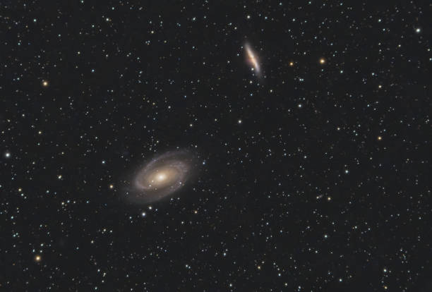 istock Bode galaxy (Messier 81) and Cigar galaxy (Messier 82), in the boreal constellation of Ursa Major 1960583077