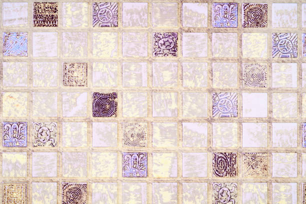 Tiles with rusty texture in high resolution. Textures for computer graphics