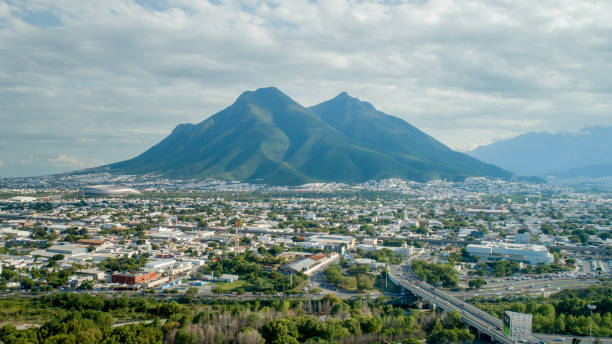 Cerro de la Silla in Monterrey, Mexico stock photo
