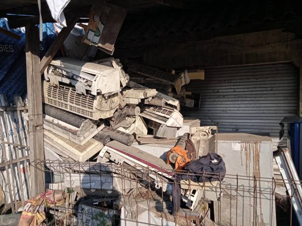 istock Air conditioners and refrigerators are damaged 1960766936