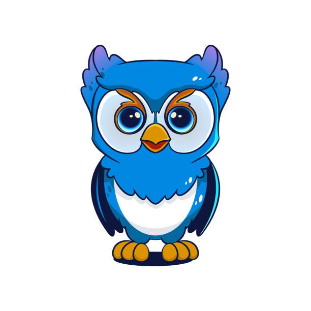 istock illustration of the owl character  cute, friendly, and charming. 1960867833