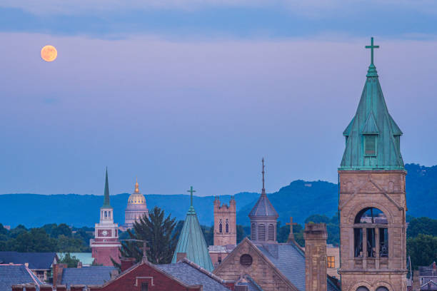 istock Charleston Steeples Moon Rise 1960878398