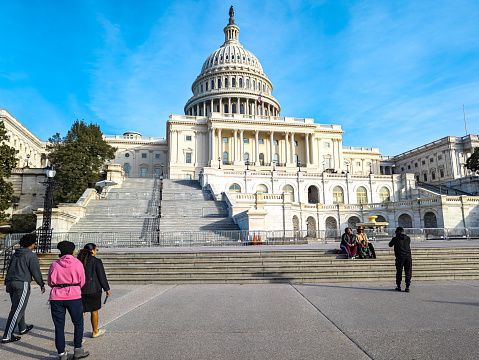 Washington, DC, USA - 12.16.2023: United States Capitol Building in Washington DC.