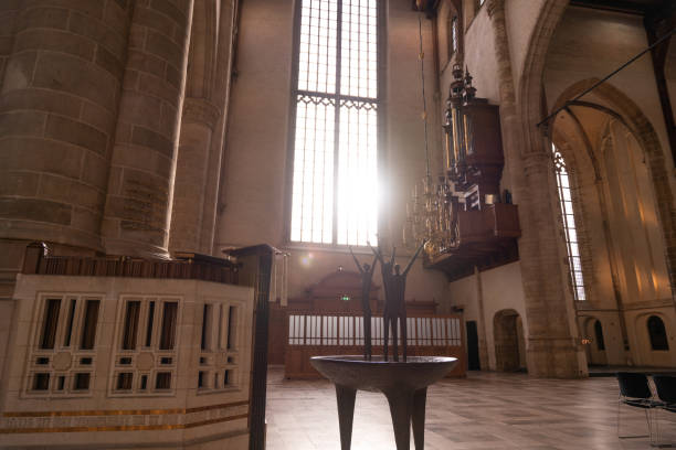 church interior, laurenskerk rotterdam