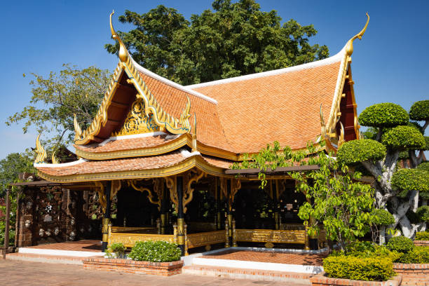 istock Building With Golden Roof Surrounded by Trees 1960951067