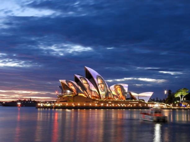 Sydney, Australia: March 23rd, 2025. Distant view of the Famous Sydney Opera House in Sydney, Australia
