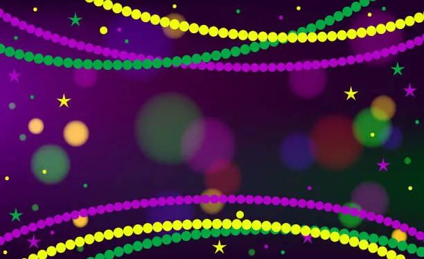 Vector illustration of Mardi gras party background vector illustration