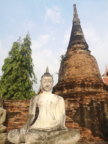 Ayutthaya, ruins of the ancient city declared a world heritage site by UNESCO in Tailandia