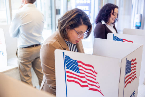 istock Americans voting in an election 1961050262