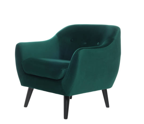 istock One stylish comfortable armchair isolated on white 1961073431