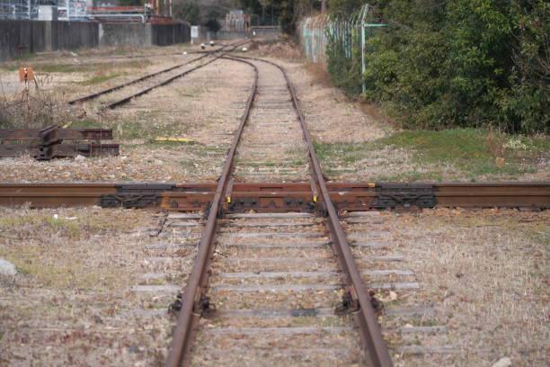 istock Level junction or diamond junction or diamond crossing in Japan 1961075031