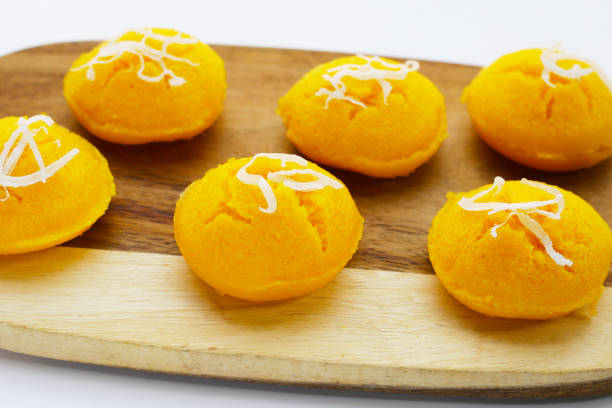 istock Toddy palm cake. Khanom Tarn (Thai dessert) 1961082384