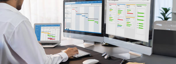 istock Modern business management and work flow organization. Trailblazing 1961087589