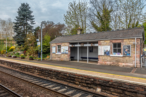 January 20, 2021 – Newark North Gate Train Station, England, United Kingdom. A view of Newark North Gate train station during quiet times, the passenger numbers reduced due to the pandemic.