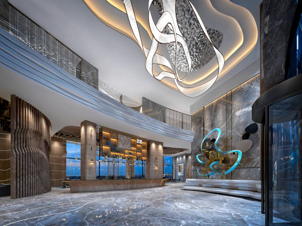 istock 3d render luxury hotel reception lobby entrance 1961115722