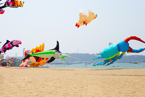 Pattaya International Kite On The Beach, Chonburi, Thailand.