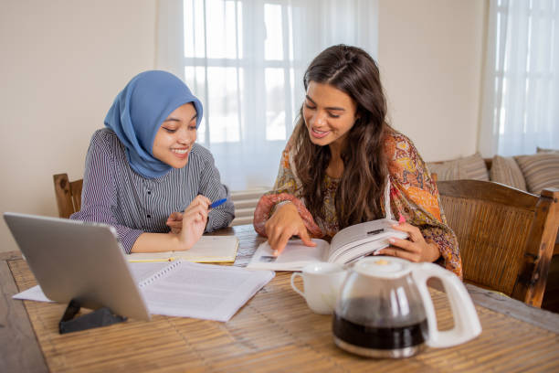 istock Friends are taking online classes from the student dormitory 1961180832