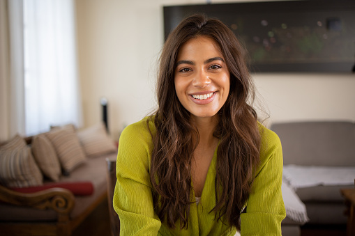 Cheerful young woman