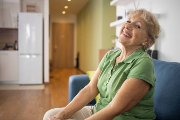 istock Happy senior woman 1961211107