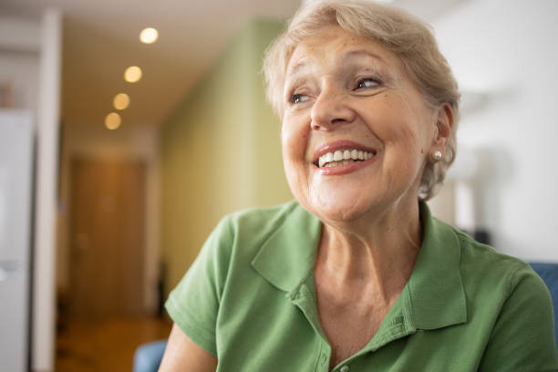 istock Happy senior woman 1961211109