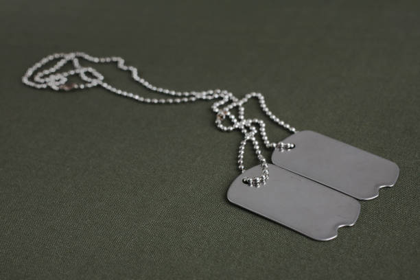 istock U.S. Army dog tags on olive drab uniform 1961225343
