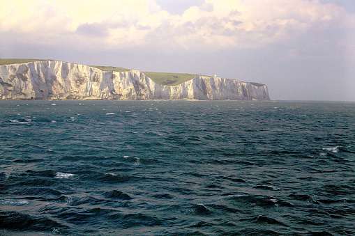 The White Cliffs of Dover in 1991 on old film stock.