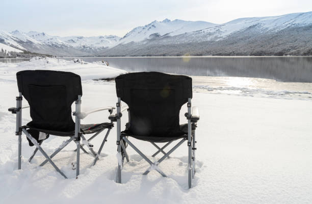 istock Two chairs in Patagonian landscape 1961269662