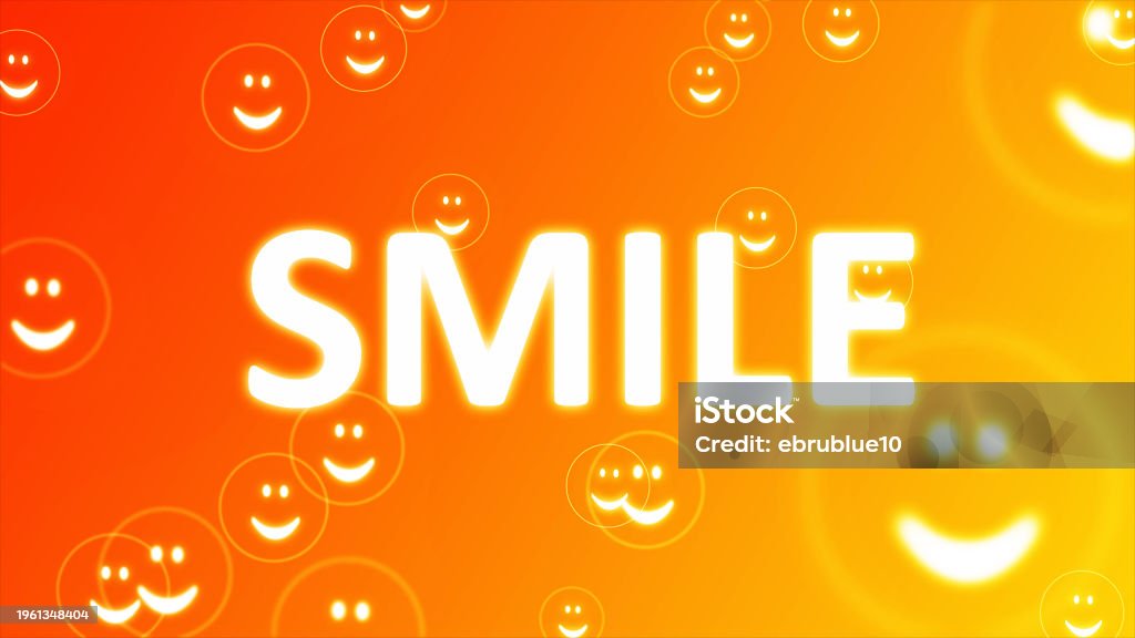 Smiling Text Loopable Smiley Faces With Smile Text Stock Photo - Download Image Now ...