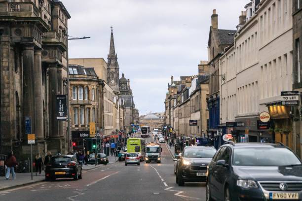 istock Historic Architecture of Edinburgh on a Cloudy Day 1961474433