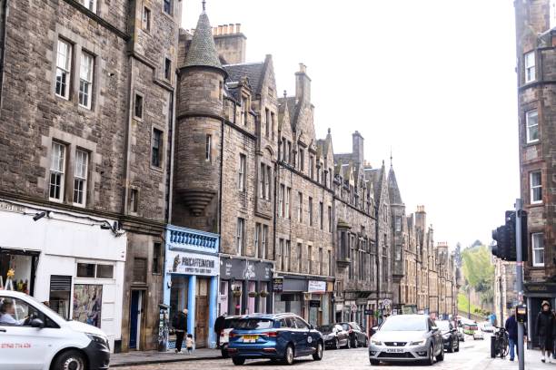 istock Historic Architecture of Edinburgh on a Cloudy Day 1961474752