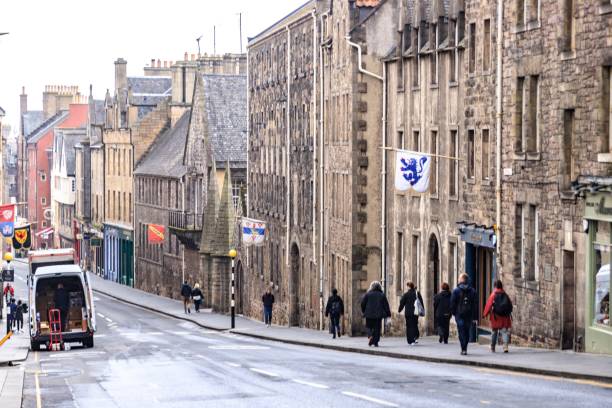 istock Historic Architecture of Edinburgh on a Cloudy Day 1961474778