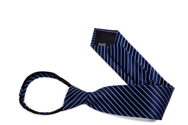 istock A zipper necktie folded isolated on white background close-up view, Single object concept, No people 1961544363