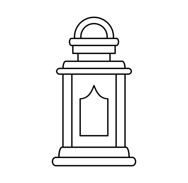 ラマダンランタンのアイコン。ベクトル図 - oil lantern点のイラスト素材／クリップアート素材／マンガ素材／アイコン素材
