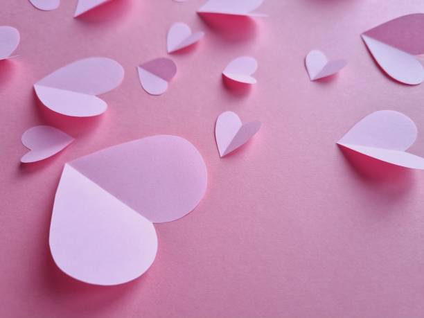 istock Cute paper hearts close up 1961553212