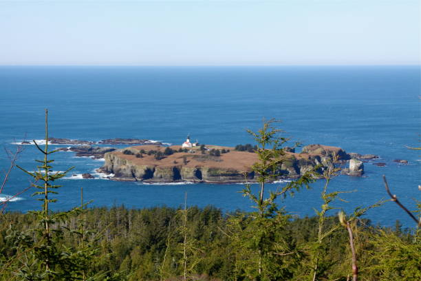 Cape Flattery Lighthouse on Tatoosh Island, Washington which is the furthest northwest corner of the 48 states