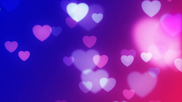 istock Seamless pattern with hearts. Romantic creamy peach background for textile, wallpaper, fabric, design 1961572713
