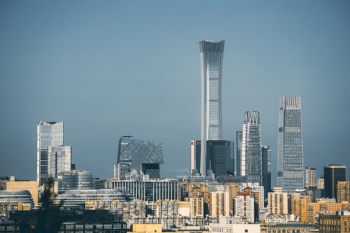 The skyscrapers on the East Third Ring Road in Beijing, China