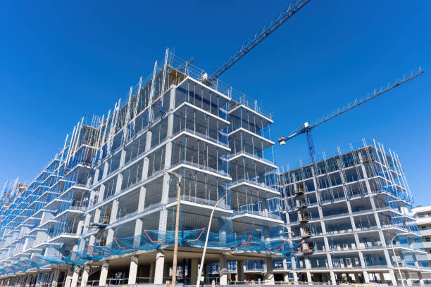 istock Construction site for new apartment buildings 1961665467